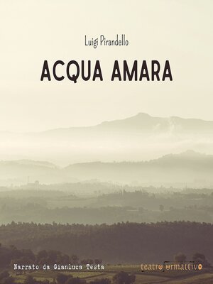 cover image of Acqua amara